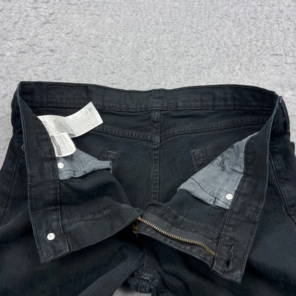 Levis 511‎ Jeans Men's 36x32 Black Tapered Leg Slim Stretch Red Tab Dark Denim